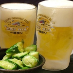 ビールが必須の季節到来！冷えたビールは格別です！地鶏や良く合う人気Ｎｏ１「ボビＱ」と★