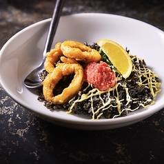 イカスミと博多明太子のピラフ