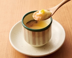 手火山餡入り 冷製茶碗蒸し