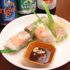 エビと豚肉の生春巻き