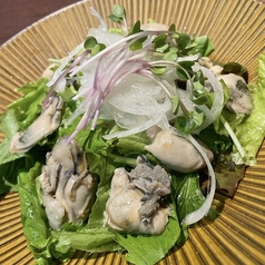 牡蠣のカルパッチョサラダ