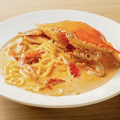 渡り蟹のトマトクリームスープスパゲティ