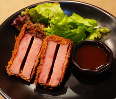 厚切りハムのチーズカツ