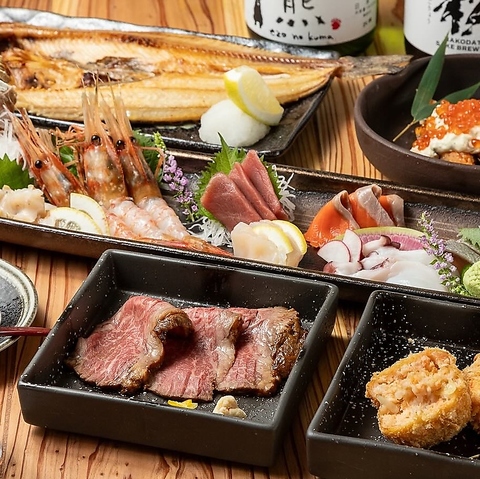【大鳥居駅3分】旬菜旬魚と豪快な炙り料理を堪能！■全コース3時間飲み放題付3500円～