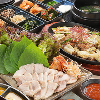 豊富に揃う本格韓国料理の数々
