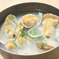 あさりの酒蒸し 賀茂鶴使用