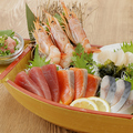 料理メニュー写真 お刺身5点舟盛り