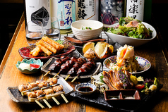 トリとヤサイとサケともやんのコース写真