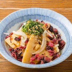 筍と新玉ねぎの梅ぽん酢