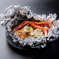 たらば蟹のバターホイル焼き