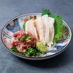 薩摩鶏のたたき 【合い盛り】