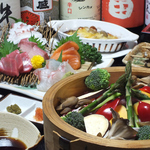 上富良野産豚肉せいろコースは120分飲み放題付4500円→4000円!!他、2次会2500円もあり