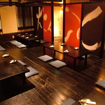 2Fお座敷は少人数～OK！仕切りで半個室風にできます!少人数飲み会～大人数宴会まで対応致します。