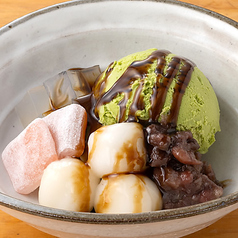 抹茶白玉あんみつ