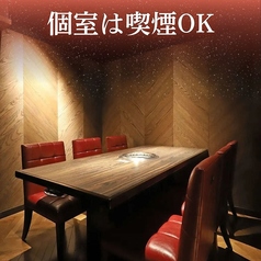 【テーブル個室：1～6名様×3卓】気兼ねなく会話を楽しめる、居心地の良い個室をご用意しております。ご家族でのお集まりや、ご友人同士の少人数での飲み会など、周囲の視線を気にすることなくおくつろぎいただけます。全3部屋ある個室は結合することで、最大18名様まで対応しております。