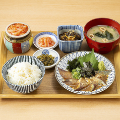 ■朝の博多ゴマサバ定食　　※いか明太食べ放題