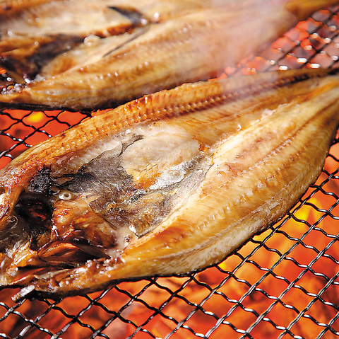 大助と言えば「羅臼産真ほっけ開き」！間違いなく日本一の脂の旨味をご堪能下さい。