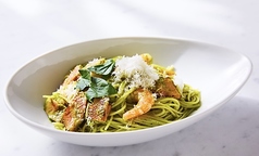 エビとベーコンのジェノベーゼ