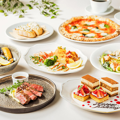 《記念日セット》★シェフズプラン★牛の赤身グリル、窯焼きピッツァ＋記念日プレート付等全12品の写真
