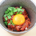 料理メニュー写真&nbsp;馬ユッケ辛