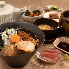 絶品◎真狩産ハーブ豚の角煮と野沢菜のだし茶漬けの膳♪