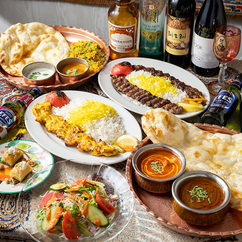 【高円寺駅徒歩２分】本格スパイス香る多彩なインド料理・中東料理を堪能。