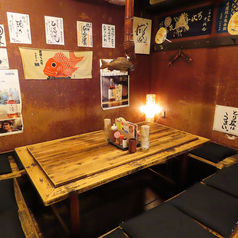 【掘りごたつ席：４名様×２卓】※真ん中にパーテーションで仕切りを付けます