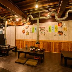 【座敷席：４-６名様×７卓】ご家族様のお食事にも最適◎足を伸ばしリラックスして、本場の味をゆっくりと味わいましょう♪