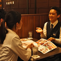 経験豊富なスタッフがパーティーの進行を万全サポート♪