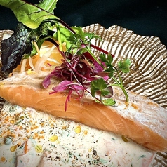 ノルウェーサーモンのとろとろコンフィ