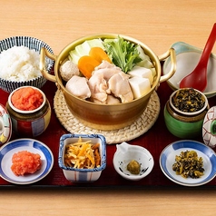 ■朝の博多水炊き定食　※明太子食べ放題