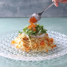 大人気! うにとイクラの冷製スパゲティ