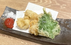 ハモの天プラ-梅肉添-