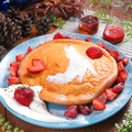 料理メニュー写真 イチゴのウルフパンケーキ