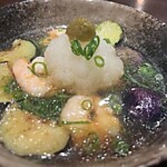 エビとナスのおろし煮柚子胡椒