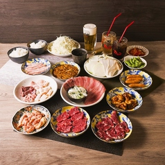 安城ホルモン 名古屋名物 味噌とんちゃんのコース写真