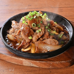 牛バラ鉄板焼き