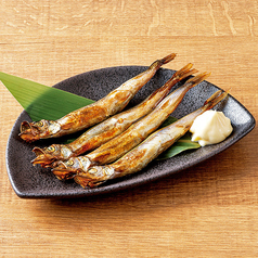 子持ちししゃも(樺太ししゃも)/いか串1本/<愛知県産>目光の唐揚げ/エイヒレ炙り焼き