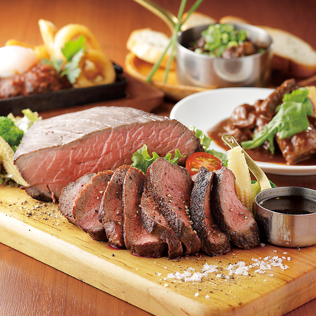 牛肉をベースにコース組み