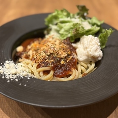 まるで生パスタ！ボロネーゼ混ぜそば