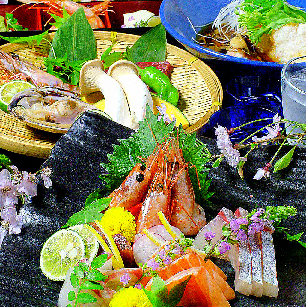 独創性に富んだ和風創作料理を豊富に取り揃え♪素材の魅力を余すところなく披露した料理をお楽しみに