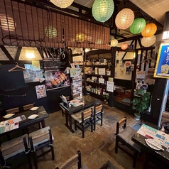 テーブル席になります。連結で最大16名様までの宴会も可能です。