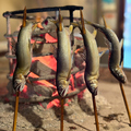 料理メニュー写真&nbsp;鮎の原始焼き