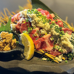 ラム肩ロースの炙り 山わさび醤油