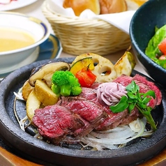 【石焼きディナー・Aコース】ビーフリブアイステーキ〈全6品〉～口の中で広がる濃厚な旨み～