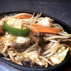 もつ入り野菜炒め