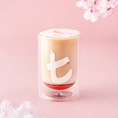 ピーチ&さくらアイスラテ