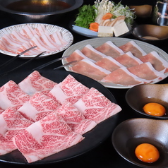 羅臼堪能 牛・豚しゃぶセット 一人前