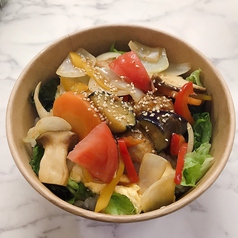 肉団子＆彩り野菜の甘酢あん丼