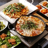大人気の韓国料理を集めた飲み放題付コースをご用意♪